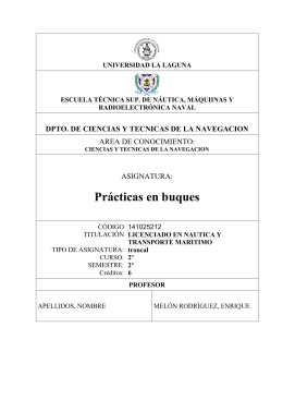 Prog Lic Practicas en Buques - Dr. Enrique Melón Rodriguez