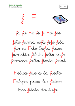 metodo de lectoescritura letra f