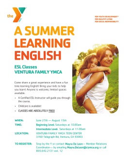 A SUMMER LEARNING ENGLISH