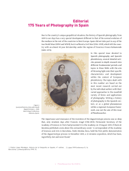 Editorial 175 Years of Photography in Spain