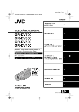 GR-DV700 GR-DV600 GR-DV500 GR-DV400
