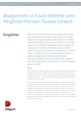 Asegurando un futuro brillante para Kingfisher Pension