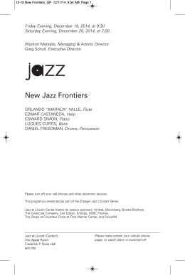 New Jazz Frontiers - Fernando González
