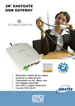 Manual Easy Gate - 2N Telekomunikace