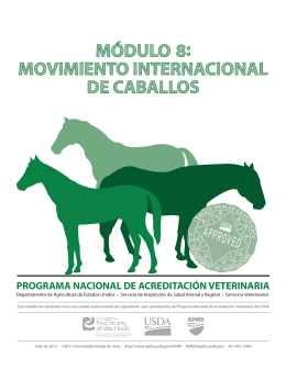 movimiento internacional de caballos