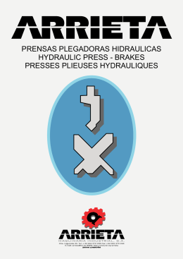 PRENSAS PLEGADORAS HIDRAULICAS HYDRAULIC PRESS