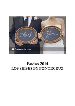 Bodas 2014 - Fontecruz Hoteles