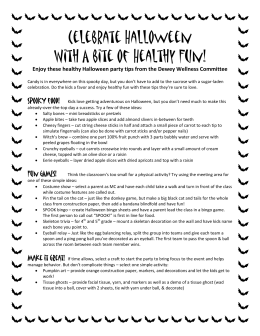Celebrate Halloween With A bite of Healthy Fun!