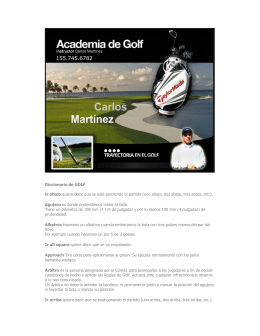 Diccionario del golf