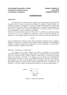 Titulaciones Conductimétricas - Universidad Nacional de La Plata