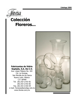 Colección Floreros