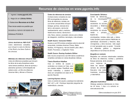 Recursos de ciencias en www.pgcmls.info