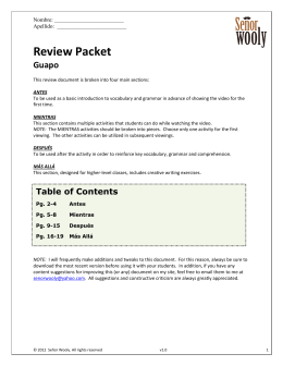 Review Packet - Deer Creek High School
