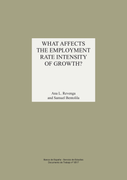 What affects the employment rate intensity of