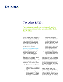 Tax Alert 15/2014