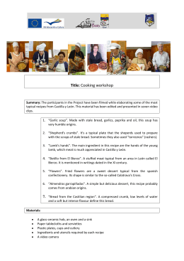 Title: Cooking workshop - European Bank of Memories