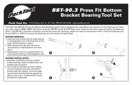 BBT-90.3 Press Fit Bottom Bracket Bearing Tool Set