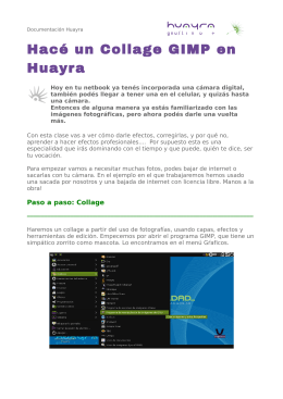Hacé un Collage GIMP en Huayra