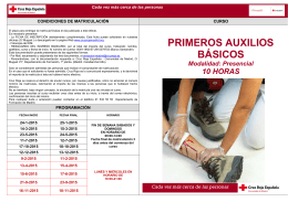 primeros auxilios básicos - Cruz Roja Española