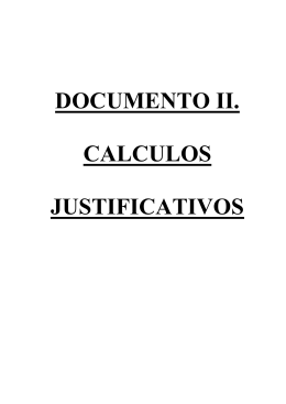 documento ii. calculos justificativos