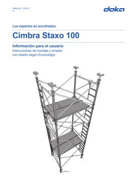 Manual de usuario (es) Cimbra Staxo 100