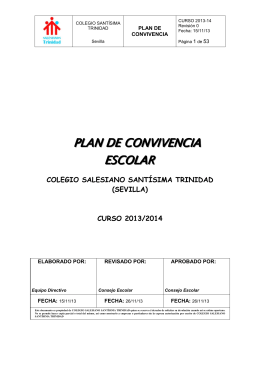 PLAN CONVIVENCIA 2013-2014