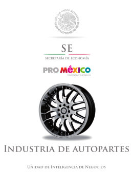 Industria de autopartes - Mapa de Inversión en México