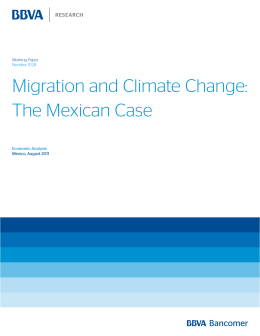 Migration and Climate Change: The Mexican Case