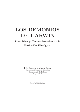 Libro: Los Demonios de Darwin: Semiótica y