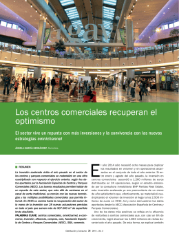 Los centros comerciales recuperan el optimismo