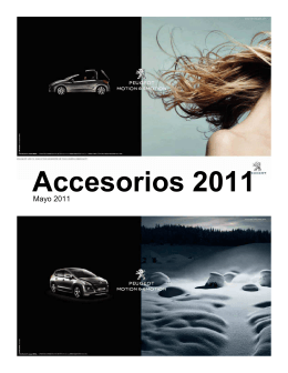 Catálogo de Accesorios de Nuevo 207 Precios y Baremo