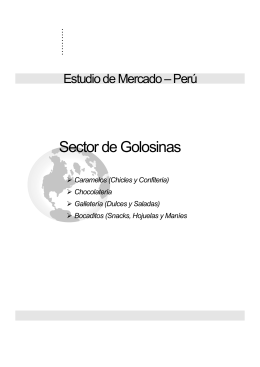 Estudio de Mercado Sector de Golosinas en Perú