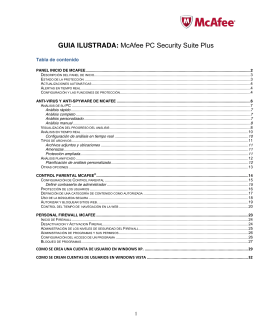 GUIA ILUSTRADA: McAfee PC Security Suite Plus