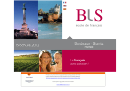 France Langue, Bordeaux - Brochure