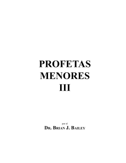 Profetas Menores III - iglesiaemanuelsion.org