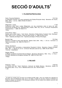 secció d`adults 1 - Ajuntament de Mataró