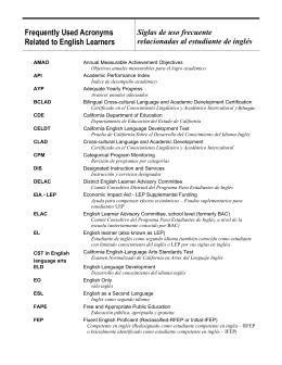 Glossary and Frequently Used Acronyms