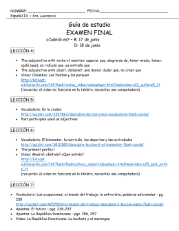 2014 Sp IV Final Exam Study guide