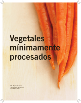 Vegetales minimamente procesados