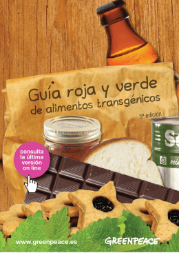 Guía roja y verde de alimentos transgénicos 5ª edición