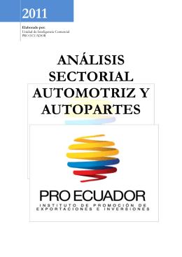 análisis sectorial automotriz y autopartes 2011