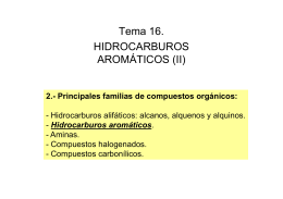 Tema 16 . HIDROCARBUROS Á AROMÁTICOS (II)