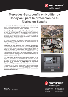 Mercedes-Benz confía en Notifier by Honeywell para la protección