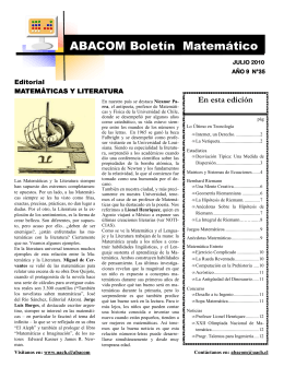ABACOM Boletín Matemático - Universidad Austral de Chile