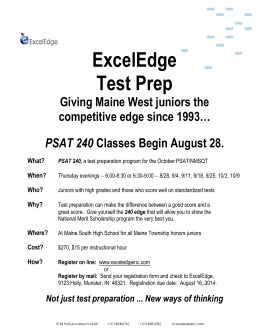 ExcelEdge Test Prep - Maine West High School