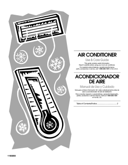 AIR CONDITIONER ACONDICIONADOR DE AIRE