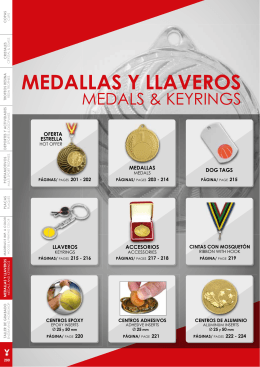Catálogo Medallas y Llaveros