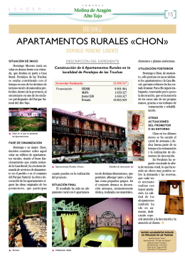 apartamentos rurales «chon - Asociación Desarrollo Rural Molina