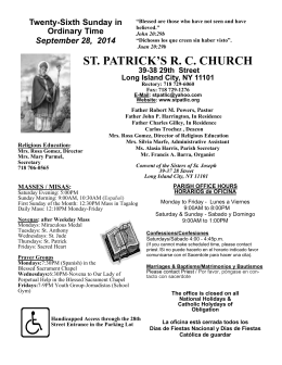 ST. PATRICK`S R. C. CHURCH