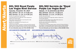 601/602 Royal Purple Las Vegas Bowl Service 601/602